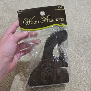 Hobby Lobby Wood Brackets - Dark Brown
